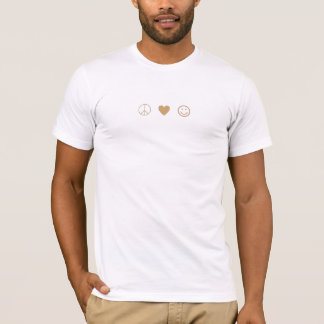 Camiseta Símbolo de felicidade do amor pela paz
