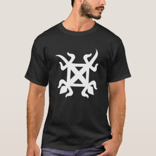 Camiseta Símbolo de Funtunfunefu   Adinkra da democracia d