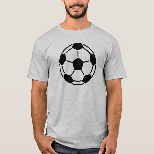 Camiseta Símbolo de futebol - Preto (Frente)