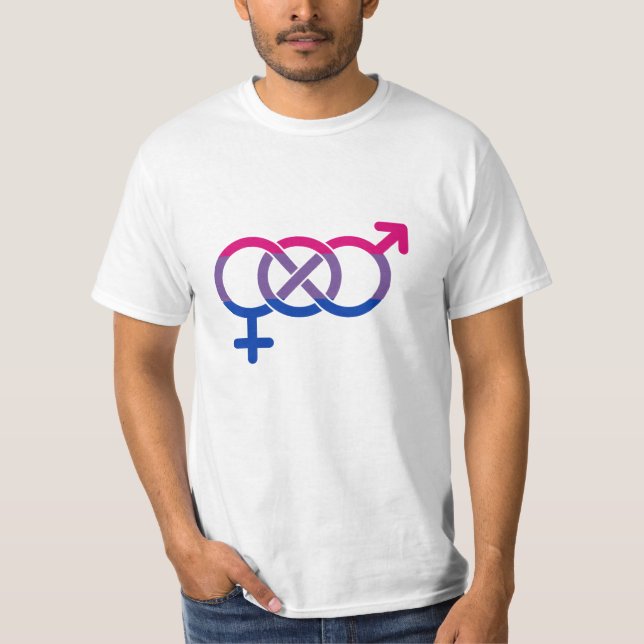 Camiseta Símbolo de Gênero Bissexual (Frente)