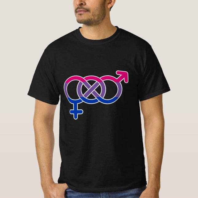 Camiseta Símbolo de Gênero Bissexual (Frente)