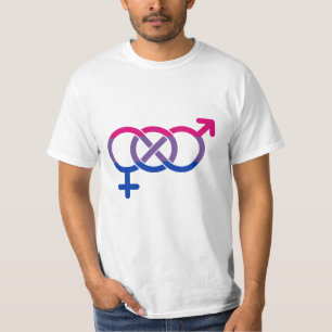 Camiseta Símbolo de gênero da bissexualidade