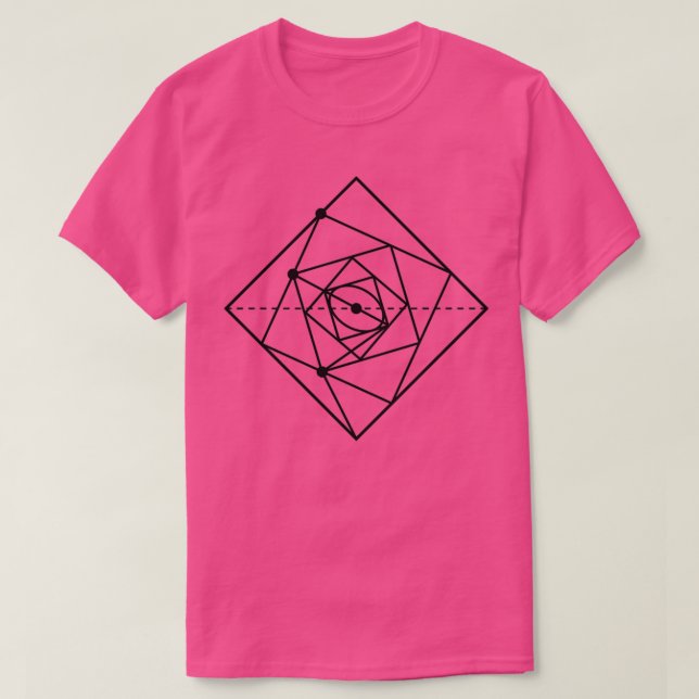 Camiseta Símbolo de Geometria Sagrada de abstrato Alchemy (Frente do Design)