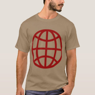 Camiseta Símbolo de Globo - Vermelho Rubi