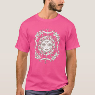 Camiseta Símbolo de Grunge Estético Sun Dark Occult Pagan