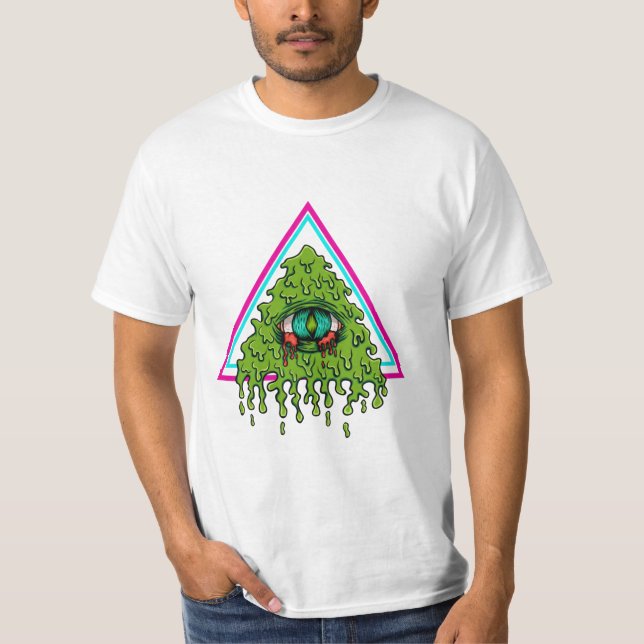CAMISETA SÍMBOLO DE ILLUMINATI CRIATIVO  (Frente)