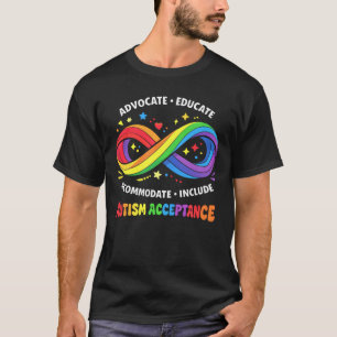 Camiseta Símbolo de Infinito Aceitação Conscientização do A