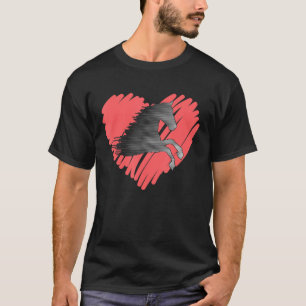 Camiseta Símbolo de Infinito Amor e Infinito Cavalo - Mulh