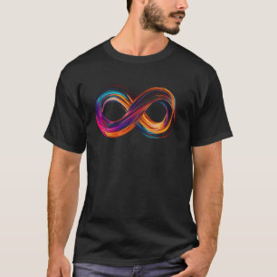 Camiseta Símbolo de Infinito Amor Para Sempre Gráfico Moder