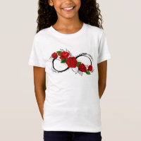 Símbolo de Infinito com Rosas Vermelhas