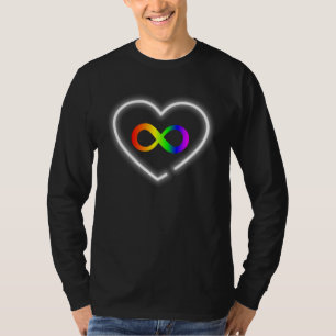 Camiseta Símbolo de Infinito Coração de Conscientização do