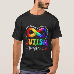 Camiseta Símbolo de infinito de aceitação e conscientização