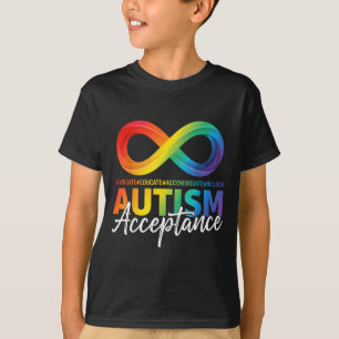 Camiseta Símbolo de infinito de aceitação e conscientização