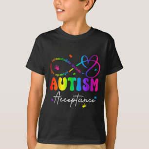 Camiseta Símbolo de infinito de aceitação e conscientização