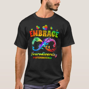 Camiseta Símbolo de Infinito de Consciência do Autismo Abra