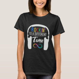 Camiseta Símbolo de Infinito do Autismo Balançando ao Som d