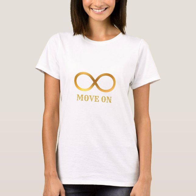 Camiseta Símbolo de Infinito Dourado (Frente)