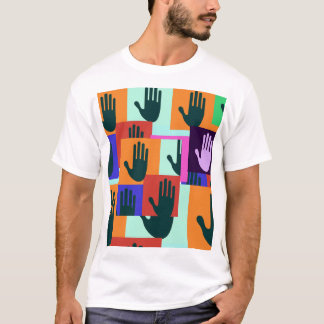 Camiseta Símbolo de mão aberta