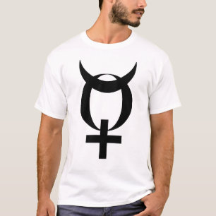 Camiseta Símbolo de Mercúrio do Planeta (preto)
