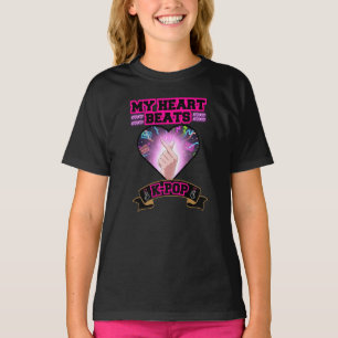 Camiseta Símbolo de música de encaixe do sinalizador do KPo