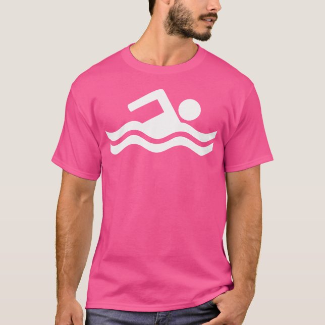 Camiseta Símbolo de natação (Frente)