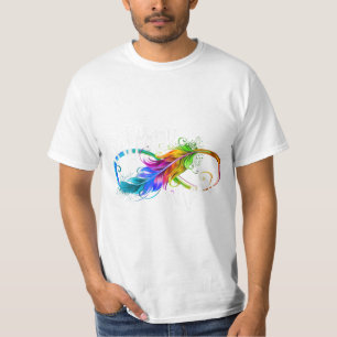Camiseta Símbolo de Neurodiversidade Arco-Íris Infinito Aut