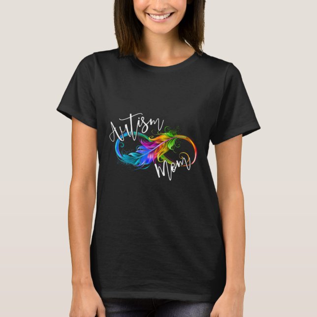 Camiseta Símbolo de Neurodiversidade Arco-Íris Infinito Aut (Frente)