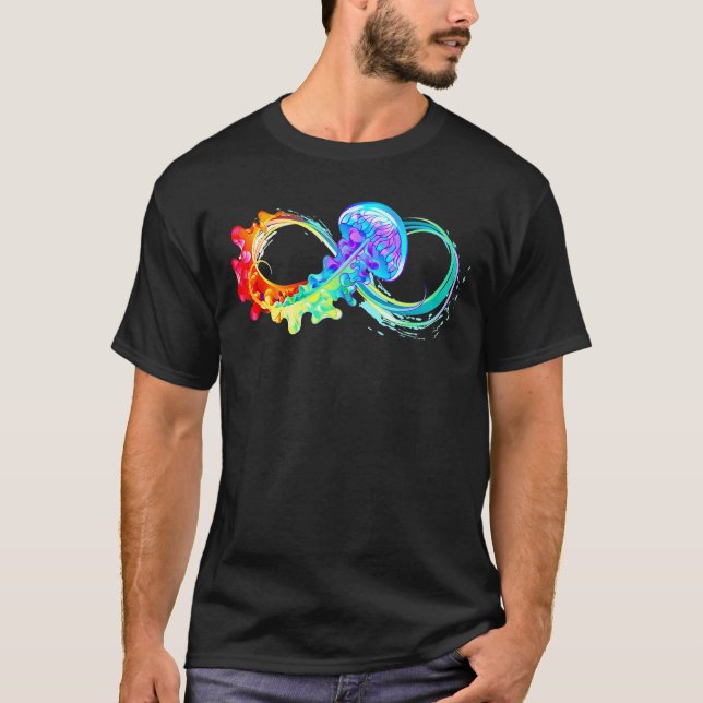 Camiseta Símbolo de Neurodiversidade Arco-íris Infinito Mãe (Frente)