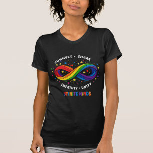Camiseta Símbolo de Neurodiversidade Infinito Arco-íris - I