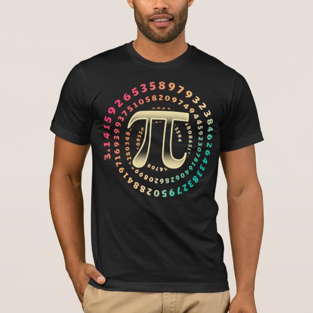 Camiseta Símbolo de Número de Dia 3.14 Pi Número Irracional (Frente)