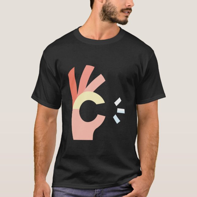 Camiseta Símbolo de OK com os Dedos (Frente)