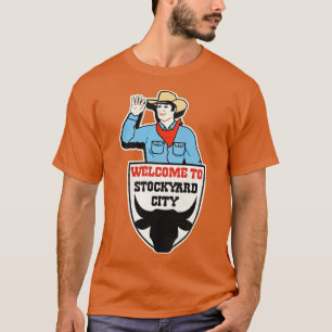 Camiseta Símbolo de Oklahoma da CIDADE STOCKYARD com defeit