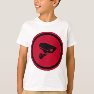 Camiseta símbolo de operador de câmera