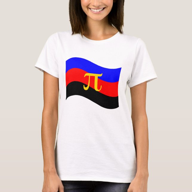 Camiseta Símbolo de Orgulho Polimomorial Sinalizador de Ond (Frente)