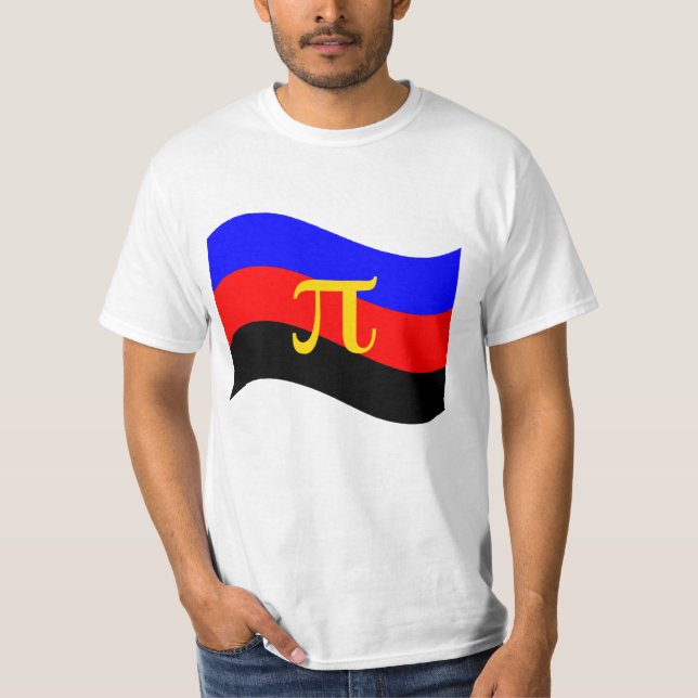 Camiseta Símbolo de Orgulho Polimomorial Sinalizador de Ond (Frente)