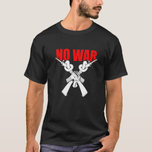 Camiseta Símbolo de paz anti-guerra da declaração de sem gu