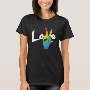 Camiseta Símbolo De Paz Arco-Íris Lgbt Gay Pr