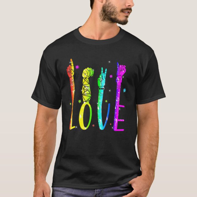 Camiseta Símbolo de paz arco-íris LGBT Orgulho gay Lésbica (Frente)