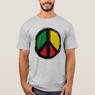 Camiseta Símbolo de paz com cores de reagoga