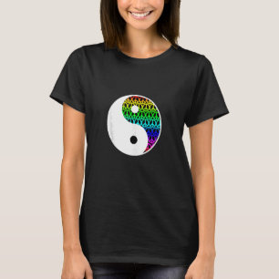 Camiseta Símbolo de paz de Yin e Yang Símbolo de amor Equil