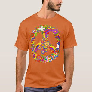 Camiseta Símbolo de Paz do Rainbow Colors