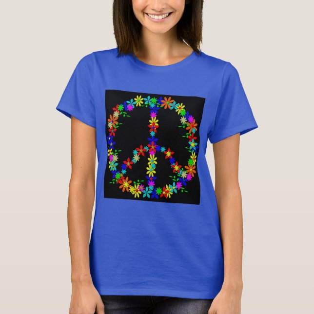 Camiseta Símbolo de Paz - Energia Flor (Frente)