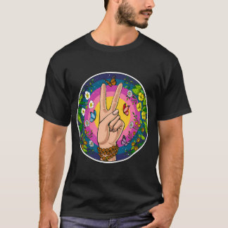 Camiseta Símbolo de Paz Hippie