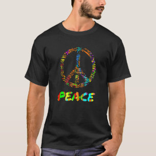 Camiseta Símbolo de Paz no Premium de Arte Abstrato