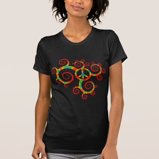 Camiseta Símbolo de paz psicadélico (Frente)