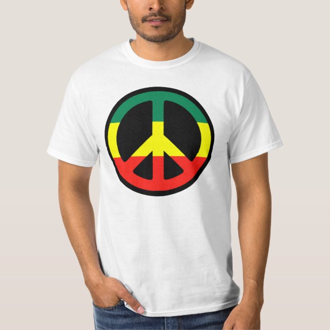 Camiseta Símbolo de paz rasta (Frente)