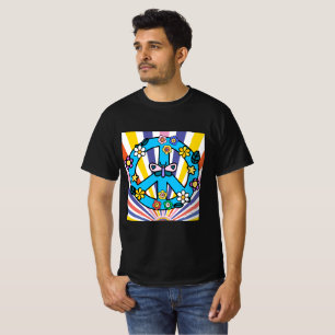 Camiseta Símbolo de Paz Retro