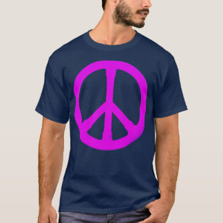 Camiseta símbolo de paz roxo