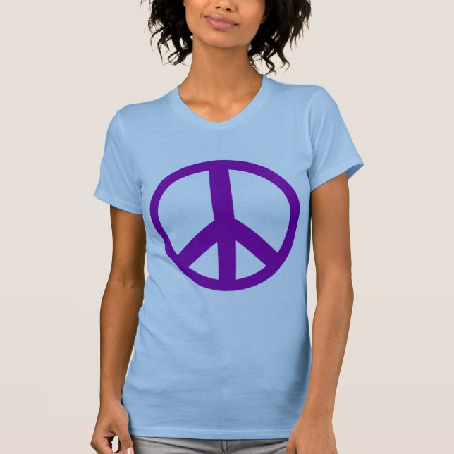 Camiseta Símbolo de Paz Roxo T shirts, Hoodies, Mugs (Frente)