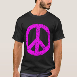 Camiseta Símbolo de paz Scribbled - magenta
